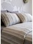 Striped Smooth Percale Haki %100 Pamuk Çift Kişilik Nevresim Kılıfı 200X220 4