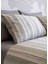 Striped Smooth Percale Haki %100 Pamuk Çift Kişilik Nevresim Kılıfı 200X220 5