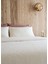 Damask Krem Rengi %100 Pamuk Waffle Çift Kişilik Nevresim Kılıfı 200 x 220 cm 4