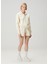Krem Fermuarlı Sweatshirt 2