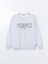 Yeni Sezon Bisiklet Yaka Snoopy Baskılı Oversize Kadın Sweatshirt 5