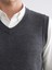 Yeni Sezon Standart Kalıp V Yaka Erkek Triko Süveter 3