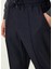 Lacivert Beli Kordonlu Yün Pantolon 4