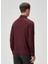 Bordo Polo Yaka Yün Sweatshirt 4