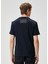 Lacivert Logo Detaylı T-Shirt 4