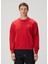 Kırmızı Çiçek Baskılı Sweatshirt 1