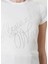 Beyaz Taşlı Logolu T-Shirt 4