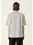 Gri Logo Nakışlı T-Shirt 5