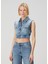Mavi Crop Denim Yelek 1