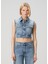 Mavi Crop Denim Yelek 3