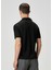 Siyah Polo Yaka Yün T-Shirt 4