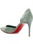 Iriza Su Yeşili Deri Stiletto 3