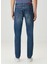 Slim Fit Koyu Mavi Jean Pantolon 3