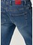 Slim Fit Koyu Mavi Jean Pantolon 5