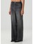 Tyler Illuson Antrasit Wide Leg Jean Pantolon 3