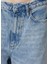 Blake Frayed Mavi Wide Leg Jean Pantolon 5
