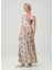 Lala Çiçekli Maksi Elbise 1