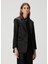 Sae Relaxed Fit Siyah Saten Blazer 1
