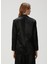 Sae Relaxed Fit Siyah Saten Blazer 4