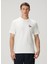 Kırık Beyaz Çiçek Baskılı T-Shirt 1