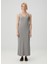 Gri Maksi Elbise 2
