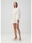 Miley Krem Mini Elbise 3