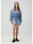 Aki Crossover Mavi Mini Denim Etek 1