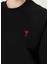 Siyah Logo Nakışlı Sweatshirt 4