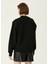 Siyah Logo Nakışlı Sweatshirt 5