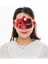 Kırmızı Renk Kostüm Partisi Ekstra Parlak Balo Maskesi 15X10 cm (4887) 1