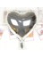 Kalp Uçan Balon Folyo Gümüş 80 cm 32 Inç (4887) 1