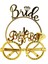 Bride Yazılı Taç ve Bride To Be Yazılı Gözlük Seti Altın Renk (4887) 1