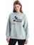 Yeni Sezon Bisiklet Yaka Mickey Mouse Baskılı Oversize Kadın Kalın Sweatshirt 1