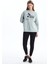 Yeni Sezon Bisiklet Yaka Mickey Mouse Baskılı Oversize Kadın Kalın Sweatshirt 2