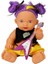 Punkçı Bebek Figürü 25 cm - Mor Saçlı (Lisinya) 1