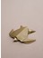 Origami Kaplumbağa Şeklinde Mat Pirinç Dekoratif Obje 9x9 cm 3