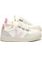 Small V-90 Beyaz Pembe Çocuk Deri Sneaker 1