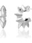 Sirius Earrings 925 Ayar Gümüş ve Rodyum Kaplama Halka Kadın Küpe 1