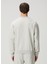 Gri Logo Baskılı Sweatshirt 4