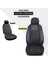 Opel Corsa E Kasa Hatchback 2015 Aracınıza Uyum Sağlayan Tam Takım Oto Koltuk Kılıfı - Violet Beyaz 3