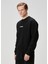Siyah Logo Baskılı Sweatshirt 3