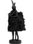 Animal Rabbit Fur Siyah Gold Masa Lambası 1