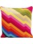 Artistic Zig Zag Desenli Renkli Pamuklu Kırlent 50 x 50 cm 1