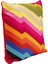 Artistic Zig Zag Desenli Renkli Pamuklu Kırlent 50 x 50 cm 3