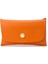 Turuncu Deri Çift Girişli Kadın Cüzdan 1