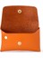 Turuncu Deri Çift Girişli Kadın Cüzdan 2