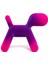 Puppy Medium Violet Fuchsia Köpek Heykeli 1