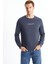 Yeni Sezon Bisiklet Yaka Baskılı Erkek Kalın Sweatshirt 1