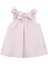 Pembe Fiyonk Detaylı Kolsuz Kız Bebek Elbise 1