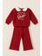 Bebe Yaka Kız Çocuk Sweatshirt ve Eşofman Altı Takım (Patlı/düğmeli 3 Iplik Şardonlu Kumaş) 1